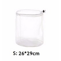 휴대용 소형 접는 세탁기 3 사이즈 세탁 세탁 가방 의류 관리 접이식 보호망 필터 속옷, 작은 1개