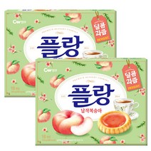 청우 플랑 납작복숭아 쿠키 160g x 2개, 1세트