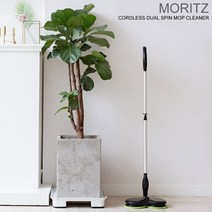 모리츠 무선 물걸레 청소기 패드 4장 MWC-B2000 미니 스틱 핸디형 분당 250회전 최대 45분 사용, MWC-B2000(블랙)