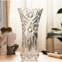 크리스탈꽃병 엔틱유리병 인테리어 빈티지화병 꽃병, 25CM 양배추