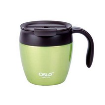 OSLO 스텐 오슬로 커피 350ml 애플 컵 잔 스테인리스 머그 1개 9W9C9B29, 레드350ml