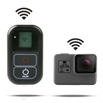 고프로 히어로배터리Gopro Hero 8 7 6 5 4 세션용 방수 무선 WiFi 리모컨 Go 3 + 스마트 충전 케이블 키트, 한개옵션0