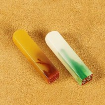 소원템 옥도장 낙관 졸업선물 인장 중국, 블랙 (12mm)