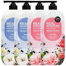 온더바디 리얼 모이스처 바디워시 865ml ( 900g ) 웜코튼 2개 + 피오니부케 2개 / 바디클렌저