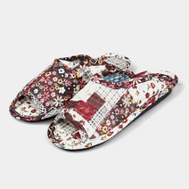 키키디 여성용 힐링 쿠션 실내화, 패치브라운