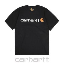 칼하트(의류) [칼하트(의류)]칼하트 K195 블랙 로고 티셔츠