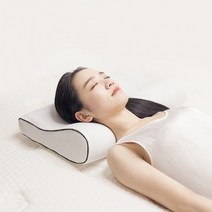 파미그로우 경추베개 3D 메모리폼 목이편한베개 홈쇼핑 기능성 초등학생베개 일자목 거북목교정 목디스크 커버포함, 화이트