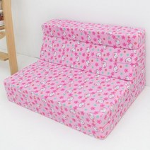 풍원 키즈 5단 참숯 소파배드, 핑크