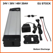 전동킥보드배터리 1000W 36 V 48 20AH 리튬 실버 물고기 Ebike Batterie Akku 10S 500W 24 10AH 15AH 전기 자전거 18650 이온 배터리, 06 48V 20AH 30A BMS, 한개옵션1