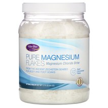 Life flo 순수 마그네슘 플레이크 염화마그네슘 브라인 2.75 lb (44 oz)