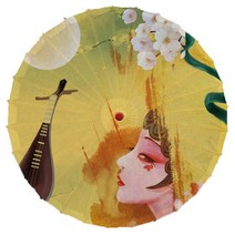 종이우산 대나무우산 일본전통우산 한지우산 일본 스타일 실크 천 기름 종이 우산 댄스 쇼 한푸 중국 빛 방수 홈 장식
