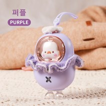 Ryusei 손난로 충전식손난로 usb 손난로 휴대용 귀여운 오리 머리끈 1004, 1개, 자색