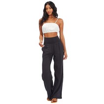 Billabong 여성용 뉴 웨이브 스트라이프 팬츠 로즈 클레이.