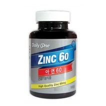 데일리원 아연 60 800mg 100정