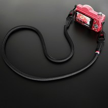 후지필름 올림푸스 파나소닉 라이카 DSLR 미러리스 카메라용 나일론 로프 슬링 다기능 퀵 릴리스 넥 숄더, 02 black, 한개옵션1