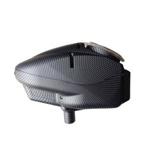 QUPB 페인트볼 로더 전기 180 라운드 완전 자동 호퍼 피드 운명 25 + BPS 블랙/그린/레드/블루, 01 Carbon Fiber Black