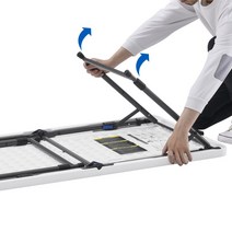 높이 조절 접이식 테이블 화이트 화강암 * 4 인치, 한개옵션0