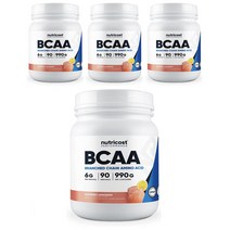 뉴트리코스트 BCAA 라즈베리 레모네이드 글루텐 프리, 990g, 4개
