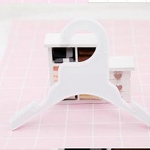 애견옷장 개옷 후크 애완 동물 액세서리 옷걸이 10 개/대 플라스틱 거친 랙 흰색 & 빨간색 길이