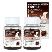 펫시딘 프리미엄 프로폴리스 플라보노이드 플러스 애견 구강 영양제 60g, 2개
