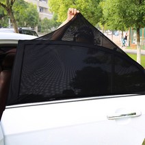 차량 햇빛 가리개 창문 쏘렌토 투싼 차박용 캠핑용 방충망, L (2개세트)