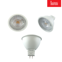 롱 코스모스 LED MR16 12V 3W 전구색 주백색 주광색 MR 램프 전구, 주백색 (아이보리 빛)