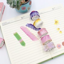 끈적종이 마스킹테이프 꽃잎스티커 디자인테이프 디자인테이프 만들기재료 꽃잎 테이프 프랑기파니