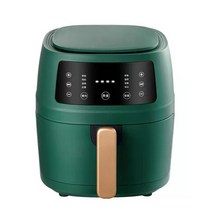 led스팀에어프라이어 대용량 20리터 1350W 6L 전기 디지털 디스플레이 터치 스크린 오일 프리 에어 프라이, 03 dark green 220V_03 UK, 03 dark green 220V_03 UK
