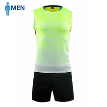 배구유니폼 2020 배구 세트 유니폼 민소매 셔츠 반바지 남성 여성 배드민턴 셔츠 팀, 6803 맨즈 그린, 2xl, 6803 Men green+2XL