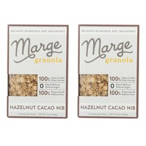 Marge Hazelnut Cacao Nib Granola 마지 헤이즐넛 카카오 닙스 그래놀라 12oz(340g) 2개, 340g