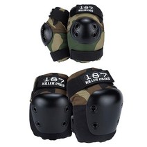 187 Killer Pads 무릎 및 엘보우 패드 콤보 팩 블랙 S / M 108162, Large/X-Large
