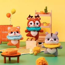 양모펠트 니들펠트 양모 인형 만들기 재료 키트 DIY 세트 - 발레단 친구들, 006_@0727 발레 토끼