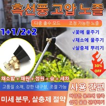 고압세척회전노즐 농약약대 고압 분사노즐 물청소호스 분사노즐, 농업용 흑선풍 고압 노즐
