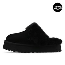 어그 UGG 디스케트 여성 겨울 방한 키높이 털슬리퍼 1122550-BLK