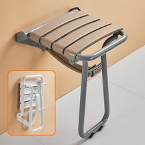 프리미엄 접이식 벤치 목욕 의자, 화이트, 1개