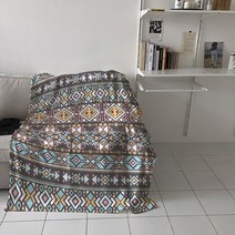 모티브 담요 뜨개 블랭킷 인테리어 보헤미안 스타일 에스닉 아즈텍 시크릿 부족 패턴 담요 따뜻한 극세사