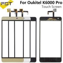 터치패널 OUKITEL K6000 Pro 터치 스크린 유리 패널 5.5 인치 센서 렌즈 도구 접착제, Gold No Tools