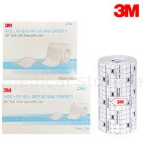 3M 부직반창고 규격별 소프트 클로스 테이프 위드라이너 드레싱 픽싱롤, 1개