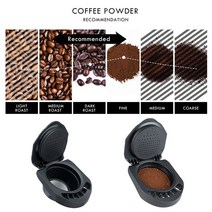 커피 캡슐 머신 가정용 미니 dolce gusto 메이커 용 재사용 가능한 어댑터 기계 crema espresso maker piccolo x amp 용 포드 천재들, 없음
