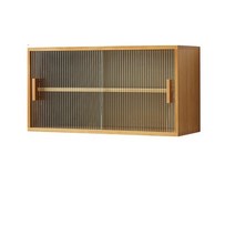 메종드초코 미니 그릇장 불투명 미닫이 우드 쇼케이스 원목 카페 그릇 장식장 보관함 홈카페 직사각형, 60cm, 커피