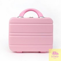 기내용 하드 미니캐리어 여행 화장품가방 30X26 핑크, 단일수량
