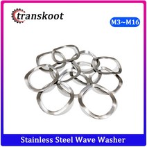 고무오링 패킹 실리콘 오링 고무링 스테인레스 3 웨이브 크레스트 스프링 와셔 가스켓 링 50 개 100 개 M3, 01 M16 50PCS