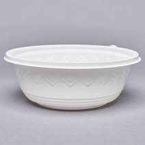 일회용 미니 탕용기 195 파이 국물 탕 쫄면 냉면 칼국수 블랙 화이트, 195미니탕(소/백색) 1100ML(50개)