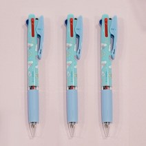 산리오 캐릭터 시나모롤 쿠로미 포챠코 제트스트림 필기감 좋은 3색 볼펜