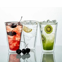 1300K 오리스타 유리컵 파빌리온 더블월 글라스 500ml, 단품