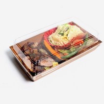 더팩컴퍼니 크라프트 직사각샌드(특대) 100개 400개, 1세트