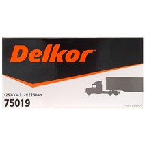 델코 75019(250L) 자동차배터리 트럭배터리 (내차 밧데리 확인후 구매 필수), 75019 공구없음+폐전지반납