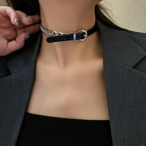 [실버플라워]여성목걸이 초코 패션목걸이089