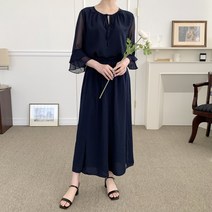 WOW374 SHOP 편안하고 시원한 착용감 여성 상하의셋업 상의(블라우스)+하의(팬츠) [네이비 패턴프린트 택 1]