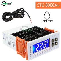 AC110-220V DC12/24V STC-8080A + 냉장고 온도 조절기 냉동 제상 타이머 단일 프로브, 02 DC12 V